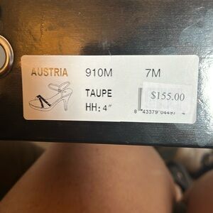 Taupe pageant/prom/homecoming shoe